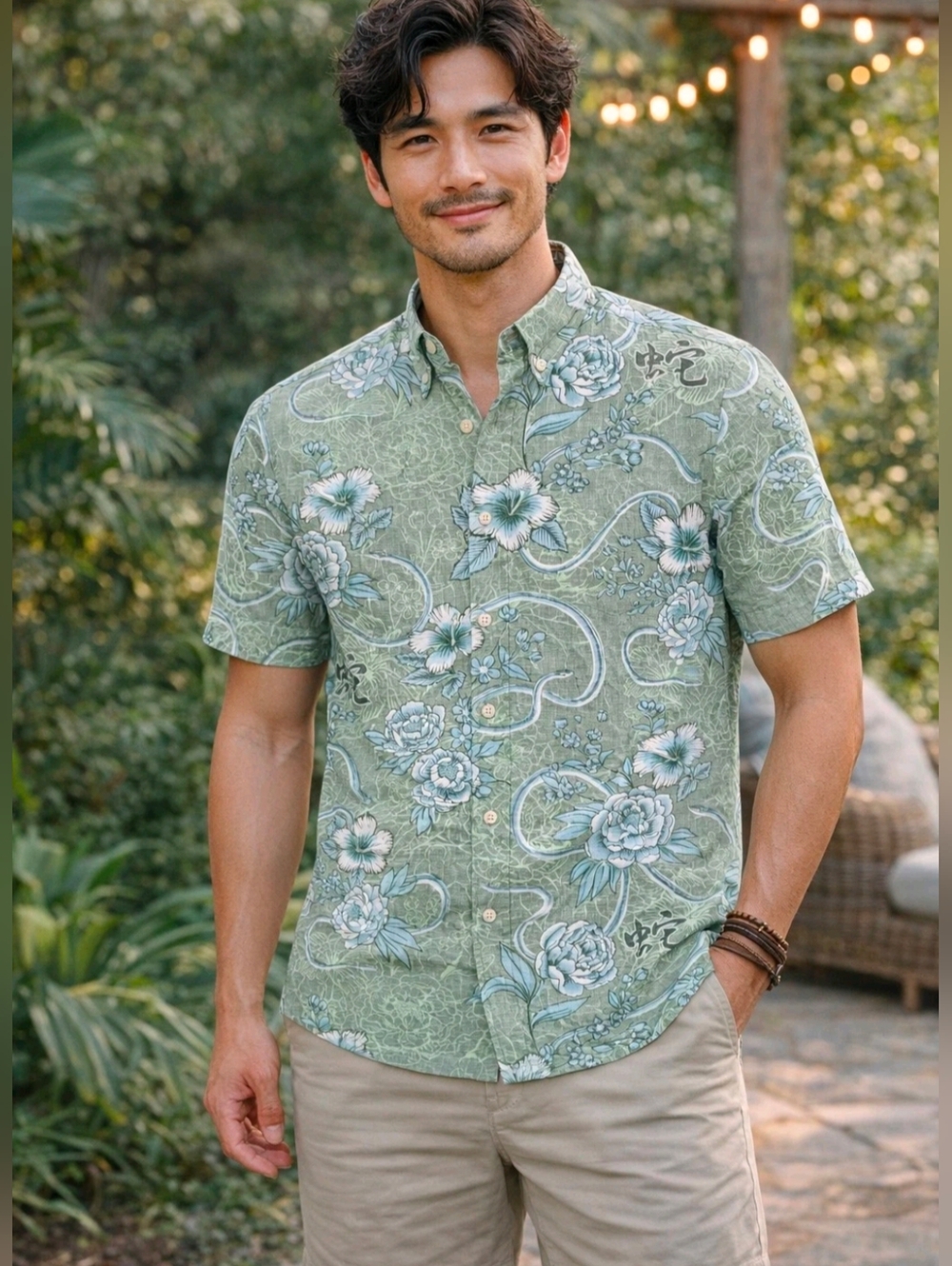 Reyn Spooner Year of the Snake 2025 Limited Issue Hawaiian Shirt Men's Medium